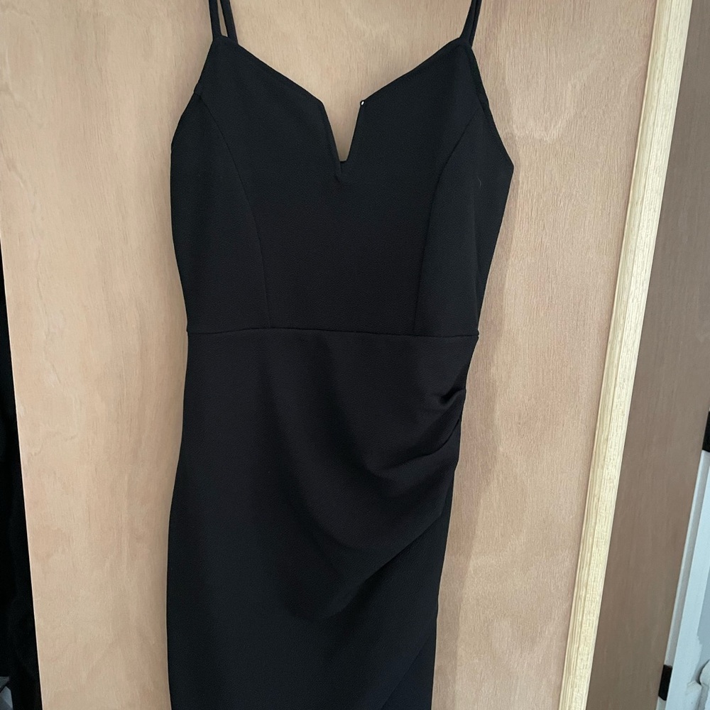 Black mini dress